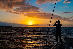 Sunset sail in Moorea