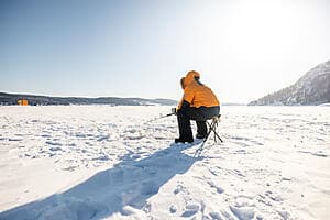 Snowshoes hiking & ice fishing