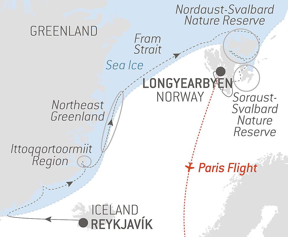 In the ice of the Arctic, from Greenland to Svalbard null
