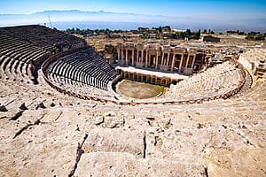 Side theater and Damlatas Cave