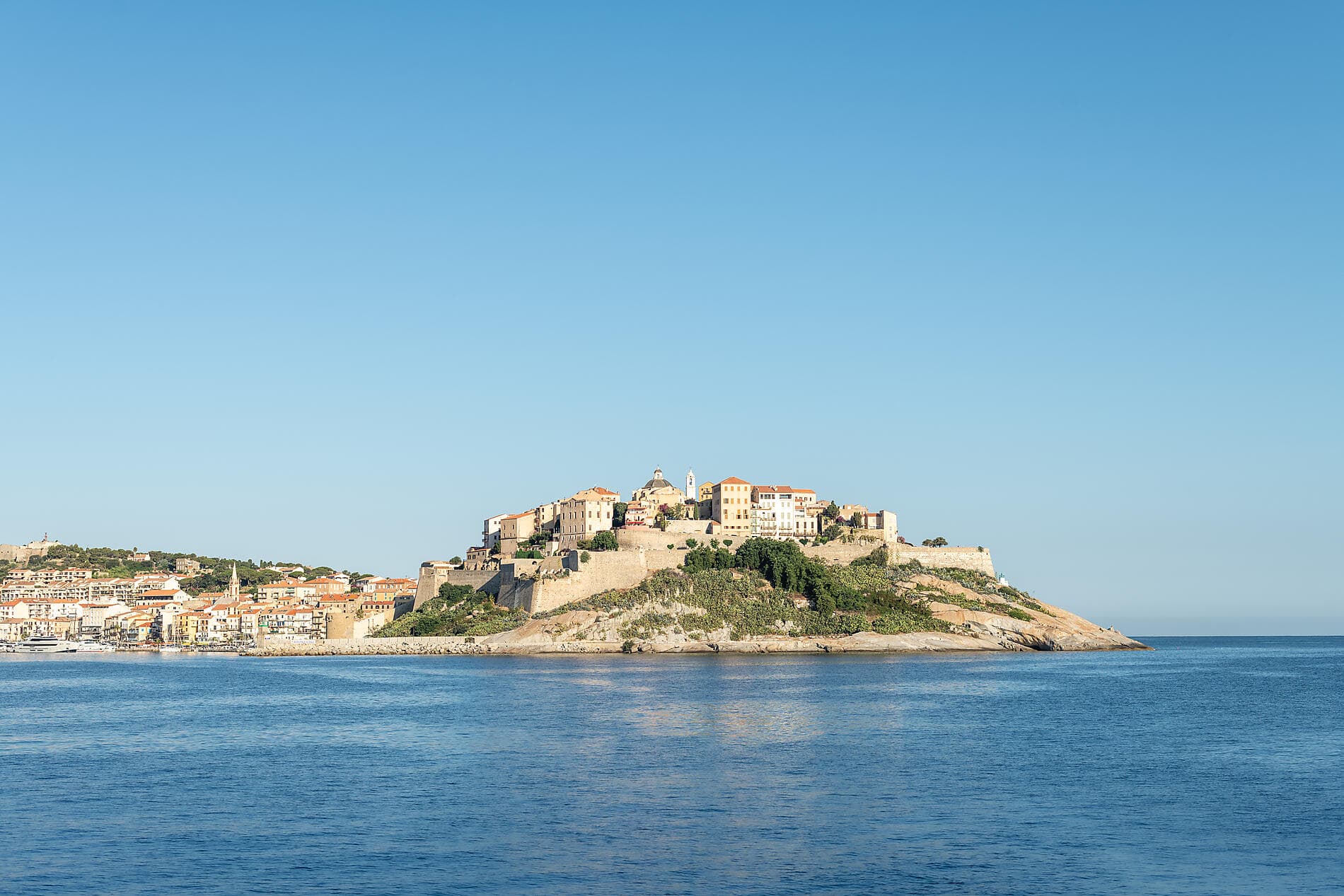Corsican shores, under Sail Aboard Le Ponant 