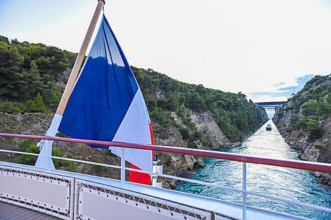 23 Jul 26 - Crossing the Corinth Canal