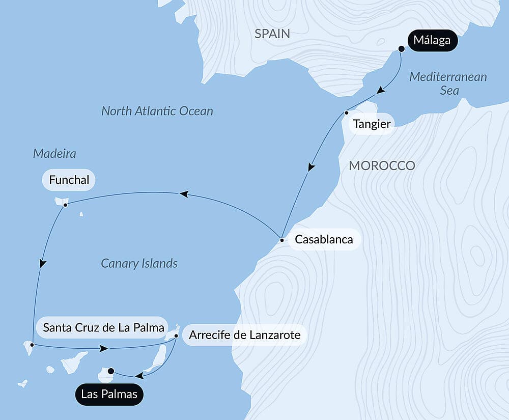 Atlantic Odyssey from the Iberian Peninsula to the Canary Islands  null