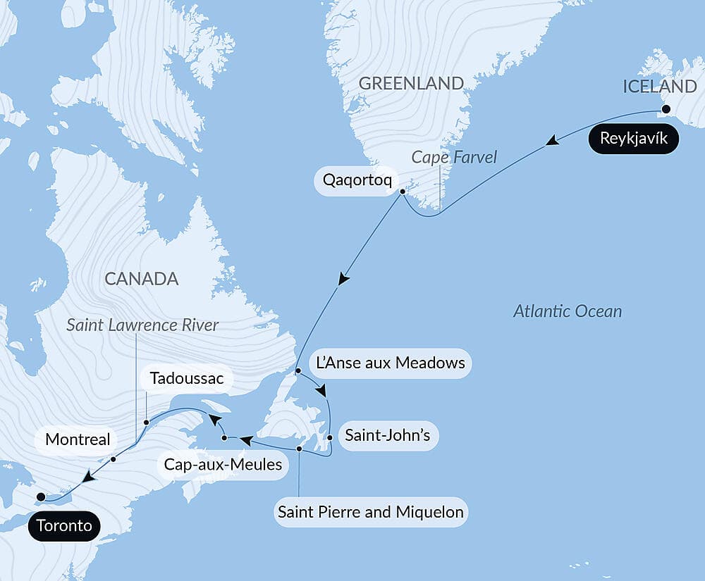 Exploration from Greenland to Canada via Saint Pierre and Miquelon null