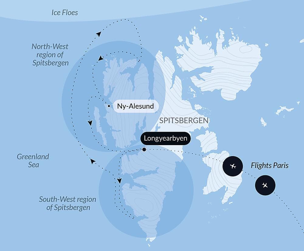 Fjords and glaciers of Spitsbergen  null