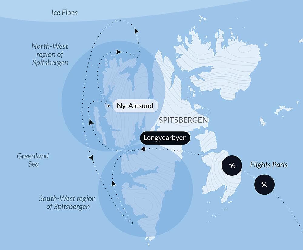 Fjords and glaciers of Spitsbergen  null