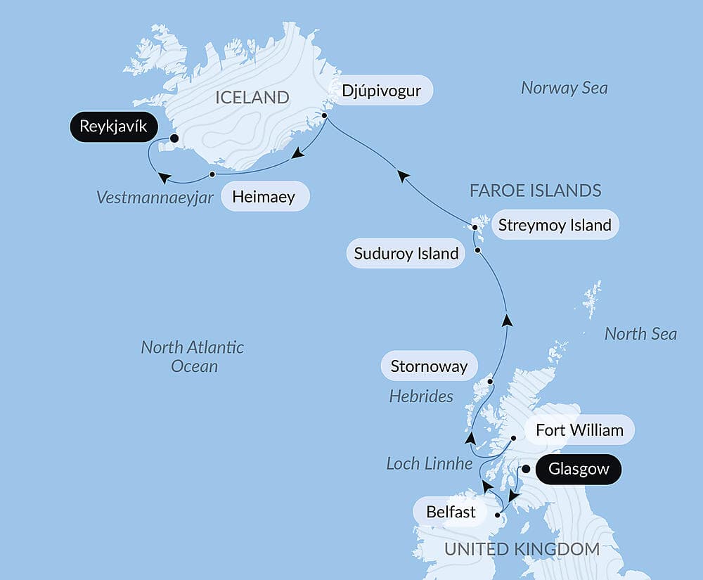 Wild lands of Scotland, the Faroe Islands and Iceland null