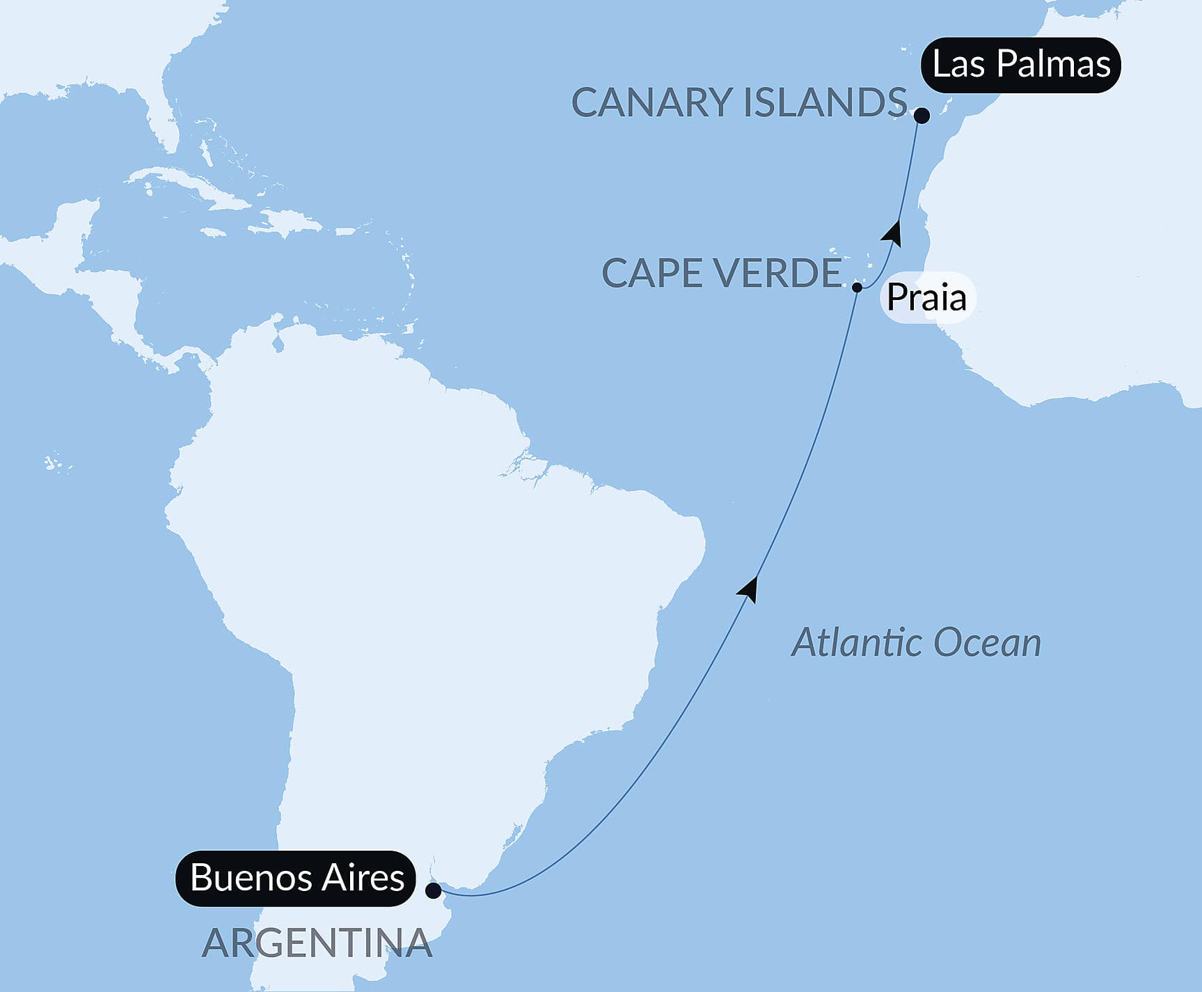 Ocean Voyage: Buenos Aires - Las Palmas de Gran Canaria