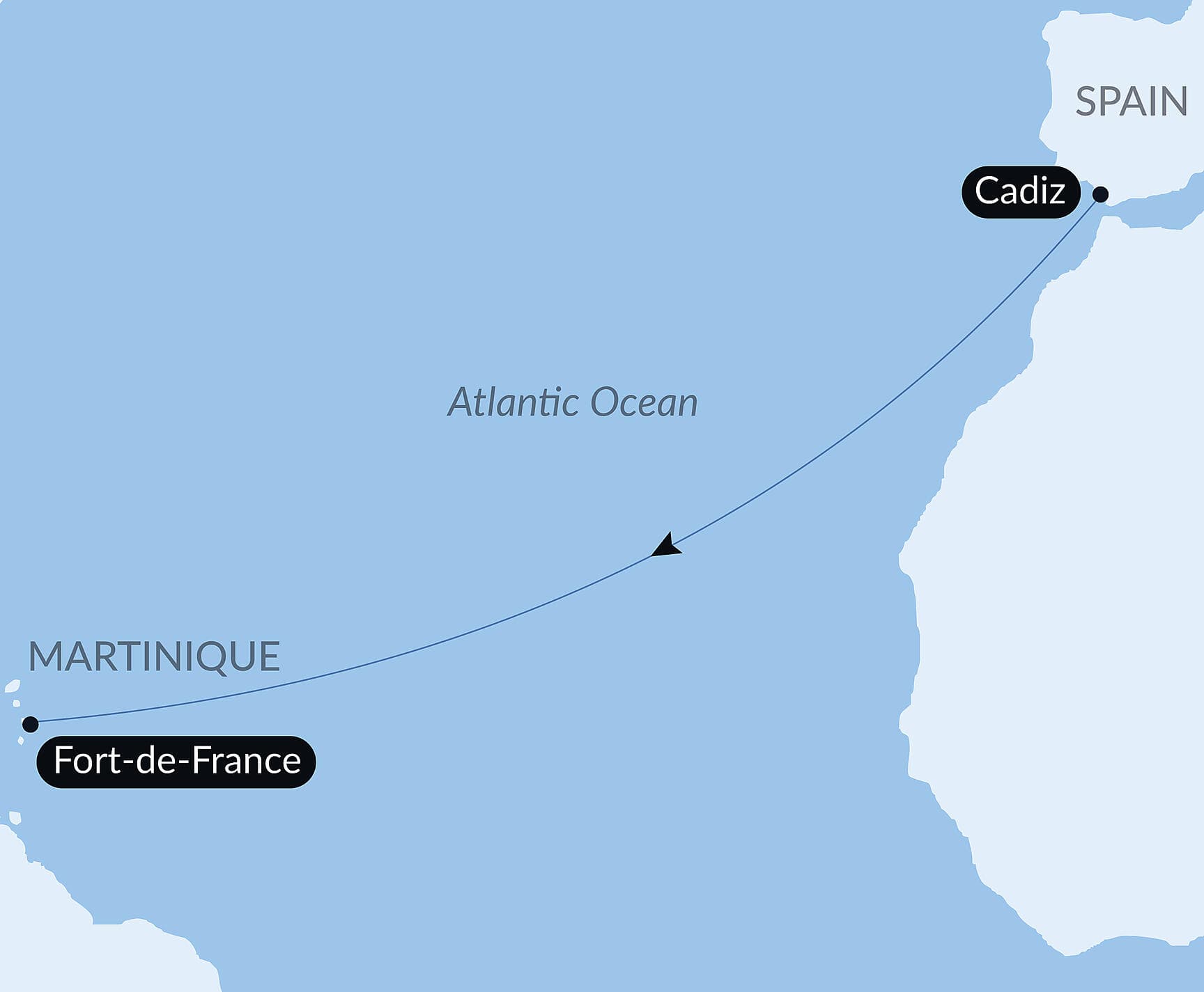 Ocean Voyage: Cadiz - Fort de France