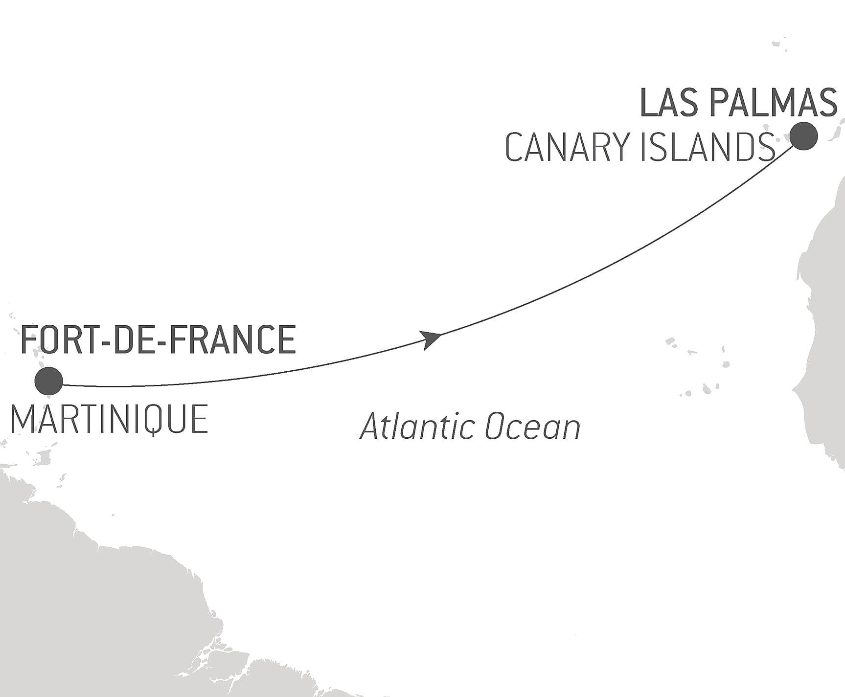 Ocean Voyage : Fort de France - Las Palmas