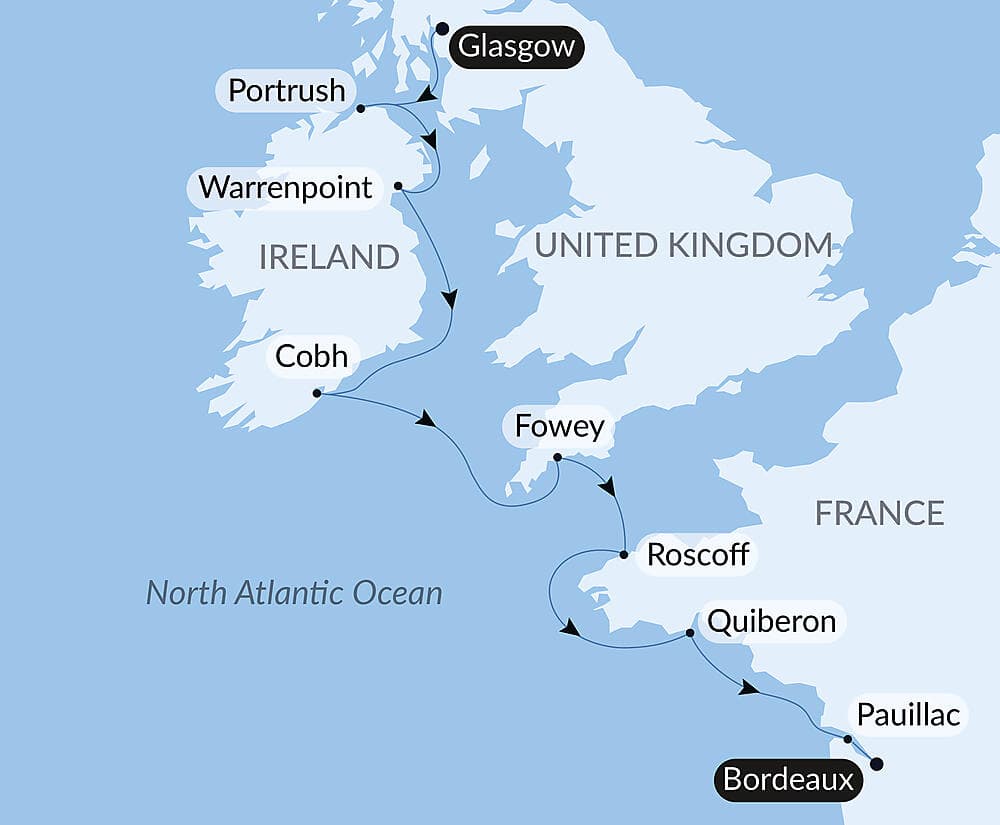 From the Irish Sea to the Bay of Biscay