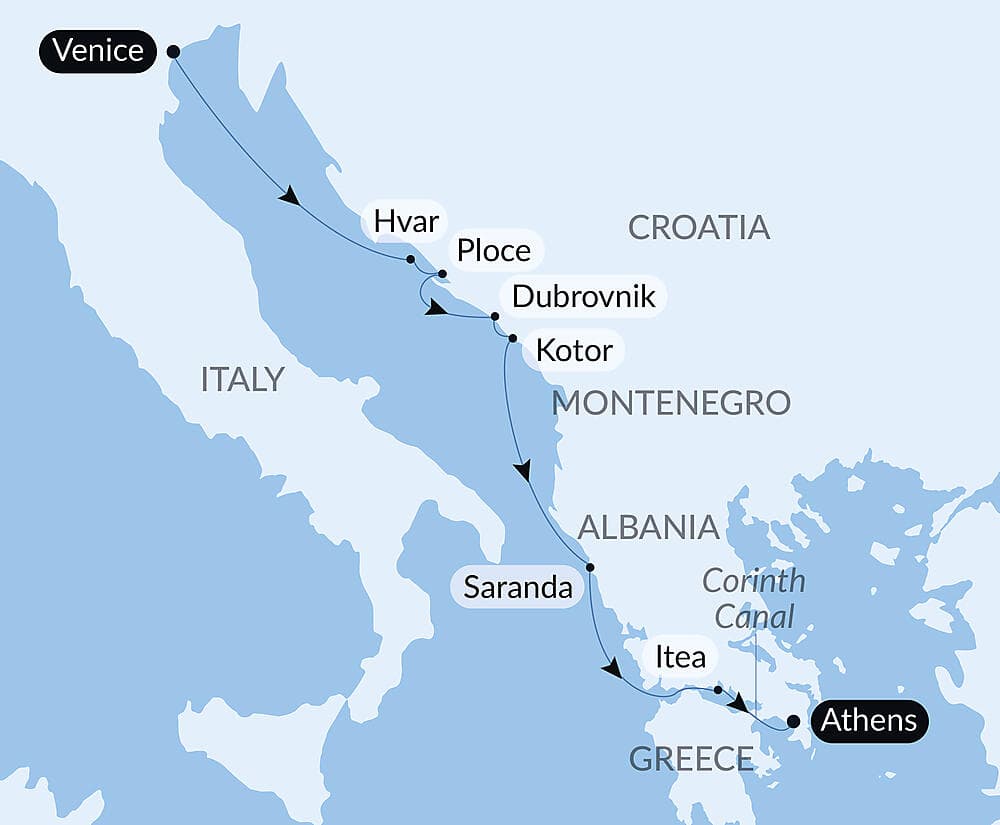 Cruising the Dalmatian Coast and the Ionian Sea: Venice to Athens – with Smithsonian Journeys