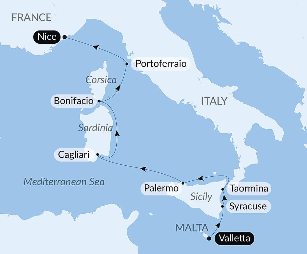 Mediterranean Island Voyage: Sicily, Sardinia, Corsica, and Elba – with Smithsonian Journeys