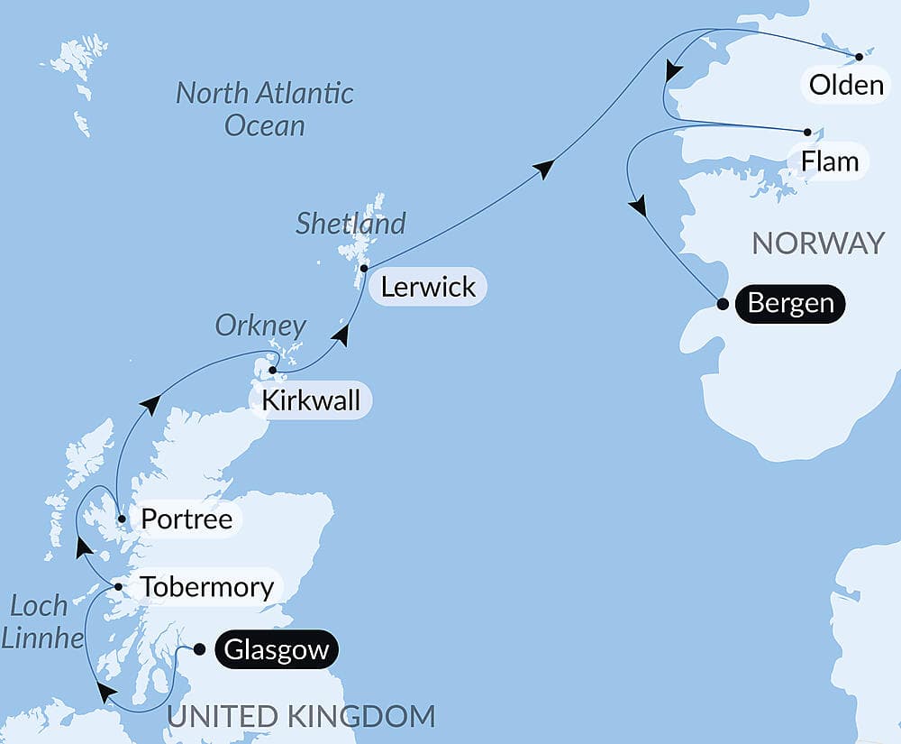 Scottish Isles and Norwegian Fjords Voyage – with Smithsonian Journeys